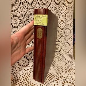 Assorted Vintage Country Artist Single Vinyl Records - Red Album Organizer